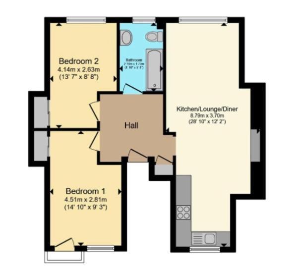 Sunny Seaside Sanctuary - Two Bedroom Apartment